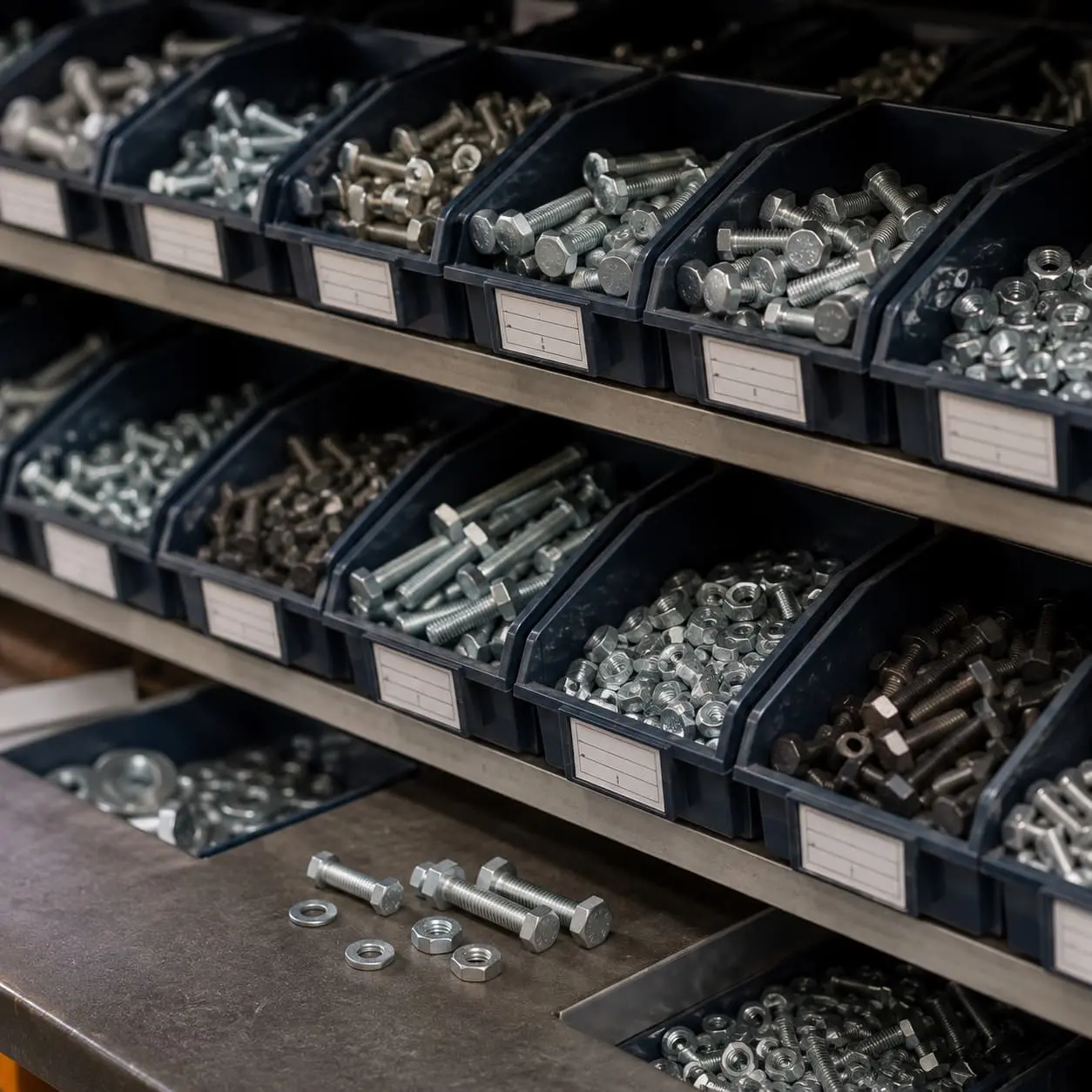 AI-generated illustration - fastener storage bins
