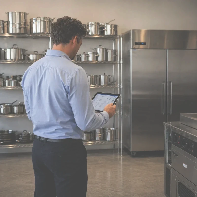 AI-generated illustration - commercial kitchen equipment